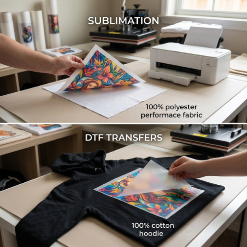 DTF Transfers vs. Sublimation: Which Should Beginners Choose?
