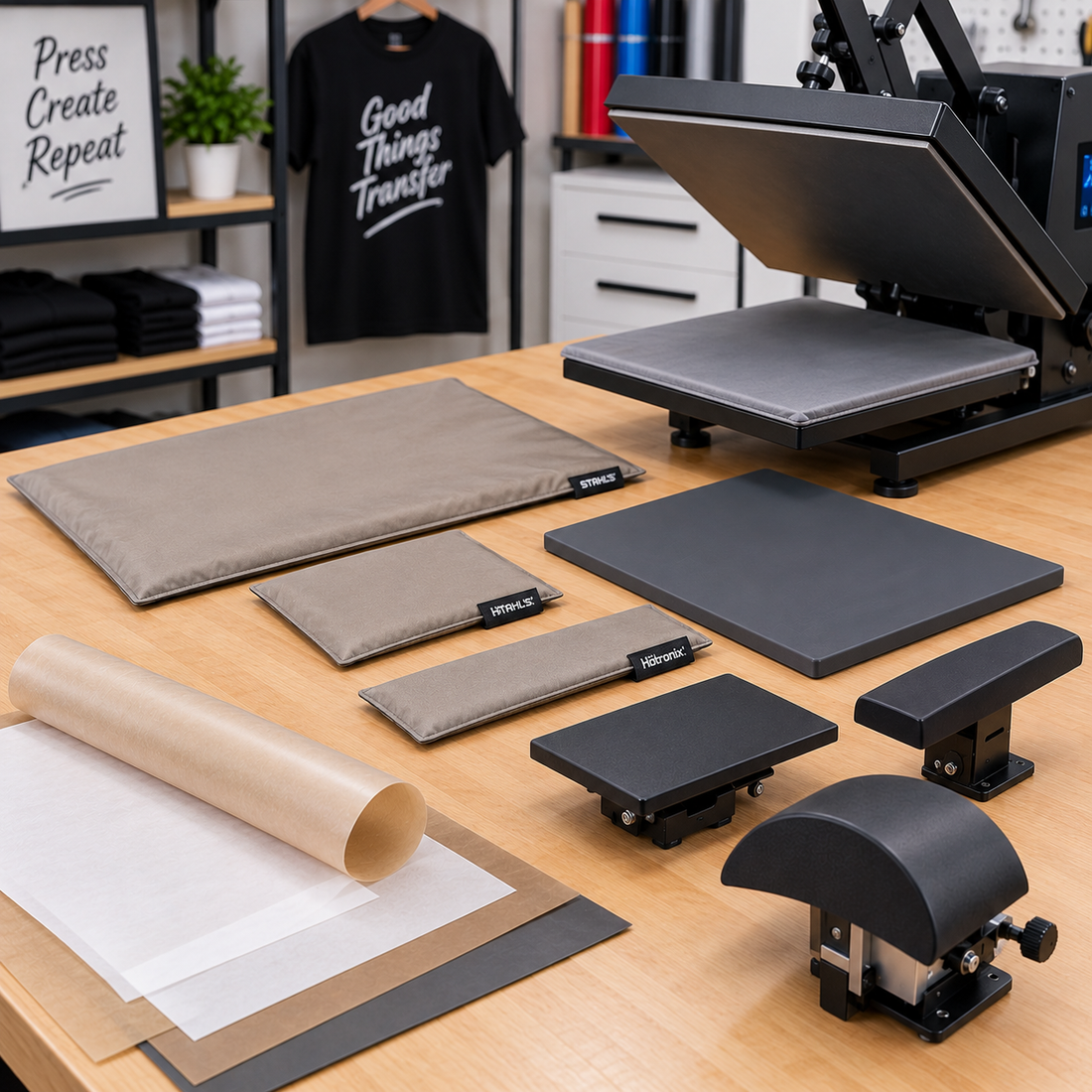 Heat Press Pillows, Pads, and Platens: What You Actually Need