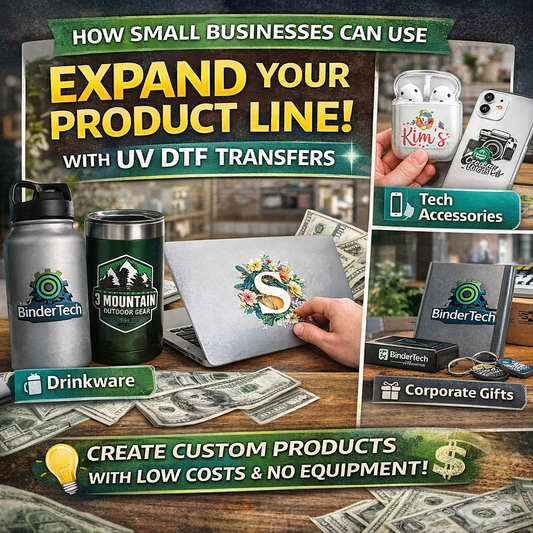 How Small Businesses Can Use UV DTF Transfers to Expand Their Product Line