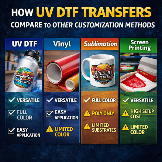 How UV DTF Transfers Compare to Other Customization Methods