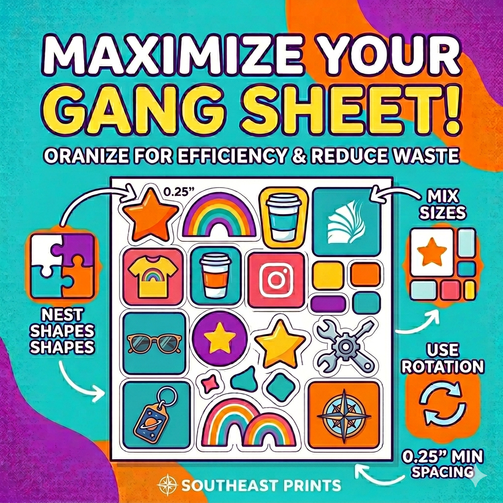 How to Organize Your Gang Sheet for Maximum Print Efficiency and Minimum Waste