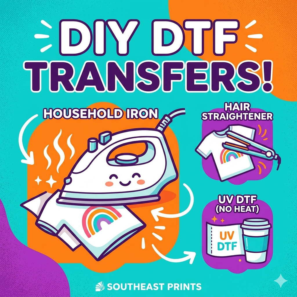 How to Press DTF Transfers Without a Heat Press (Household Alternatives)