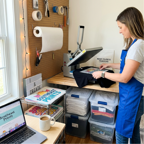 How to Set Up an Efficient Small-Space DTF Pressing Station at Home