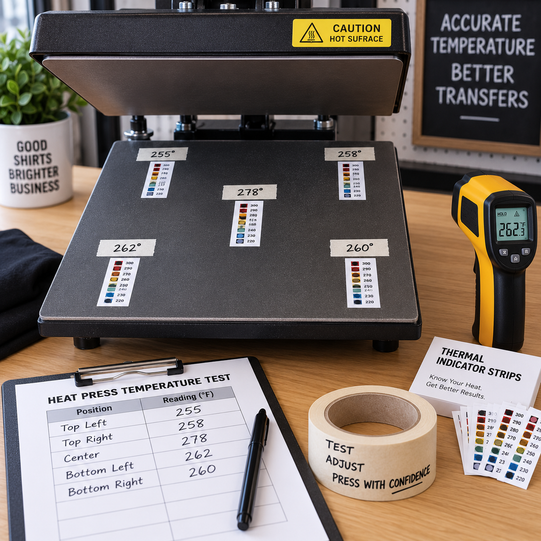 Is Your Heat Press Actually the Right Temperature? How to Test and Calibrate It