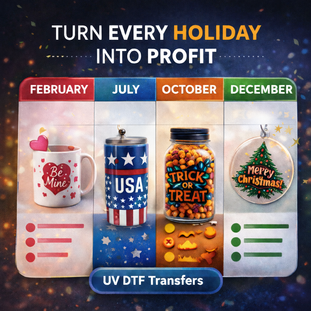 UV DTF Transfers for Seasonal Products Holiday Ideas