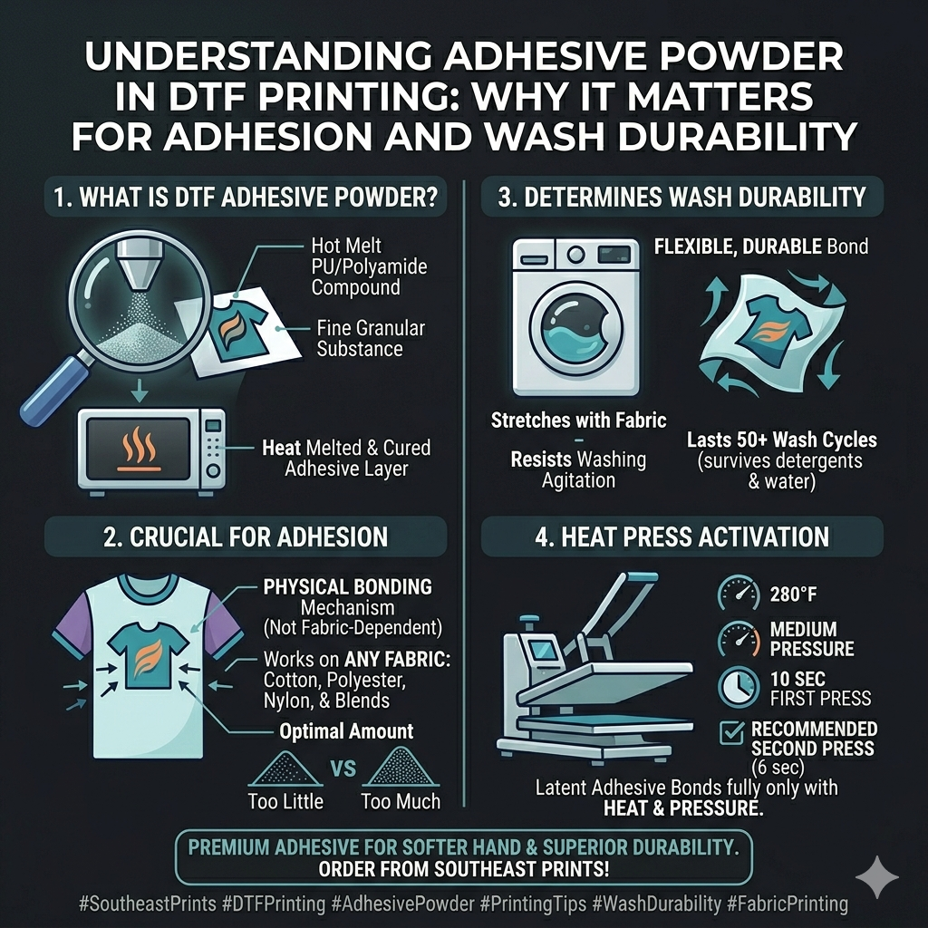 Understanding Adhesive Powder in DTF Printing: Why It Matters for Adhe