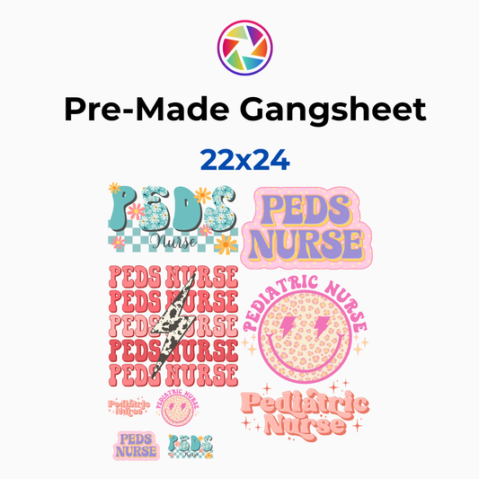 Peds Nurse Gangsheet 22x24