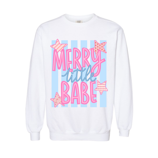 Merry Babe Stripes Comfort Colors® Crewneck