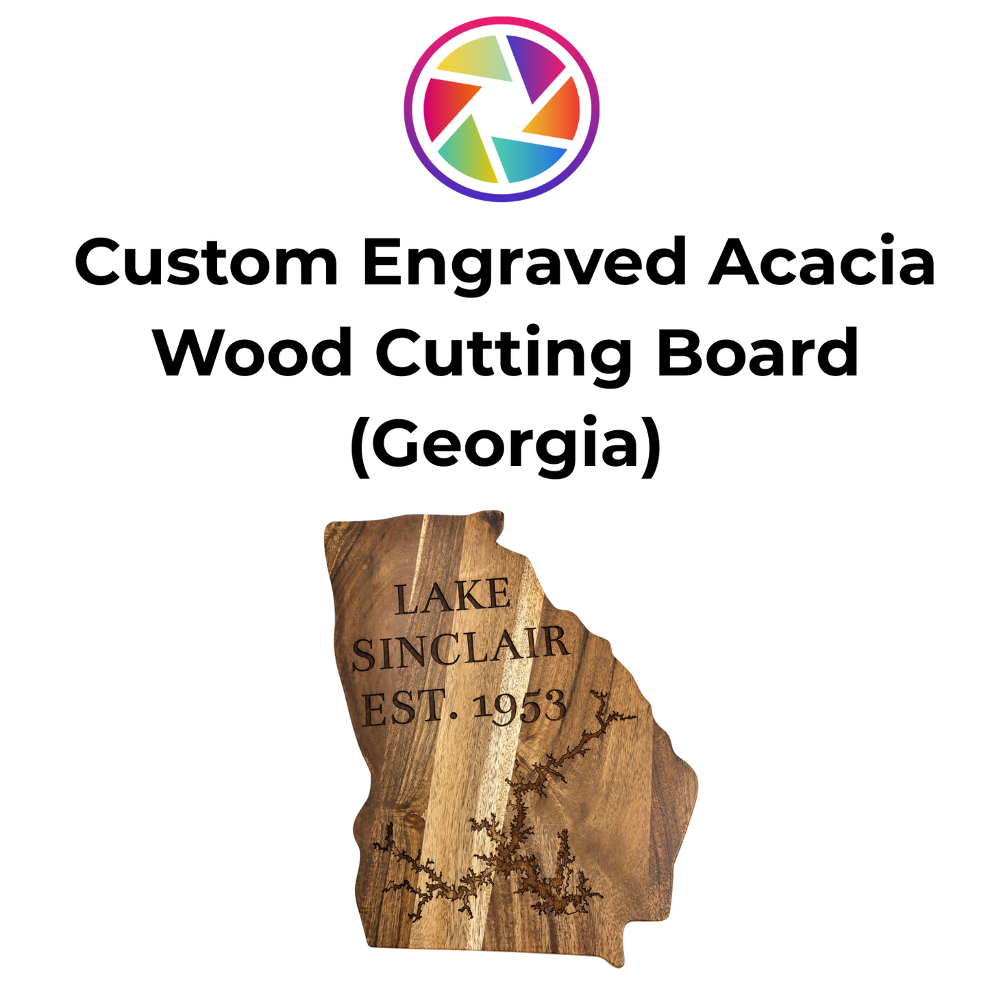 Georgia Acacia Wood Cutting Board