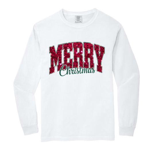 Merry Christmas Comfort Colors® Longsleeve
