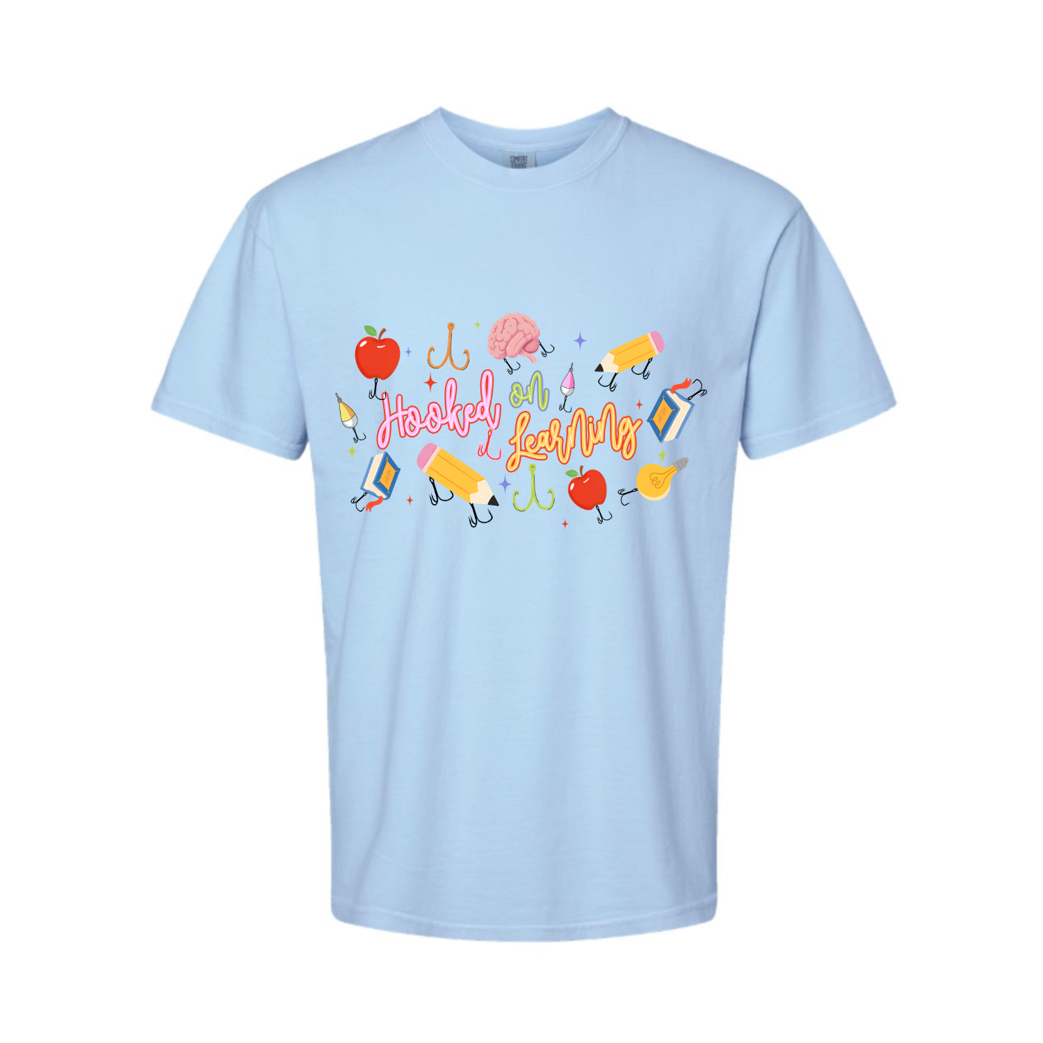 Hooked on Learning Comfort Colors tee