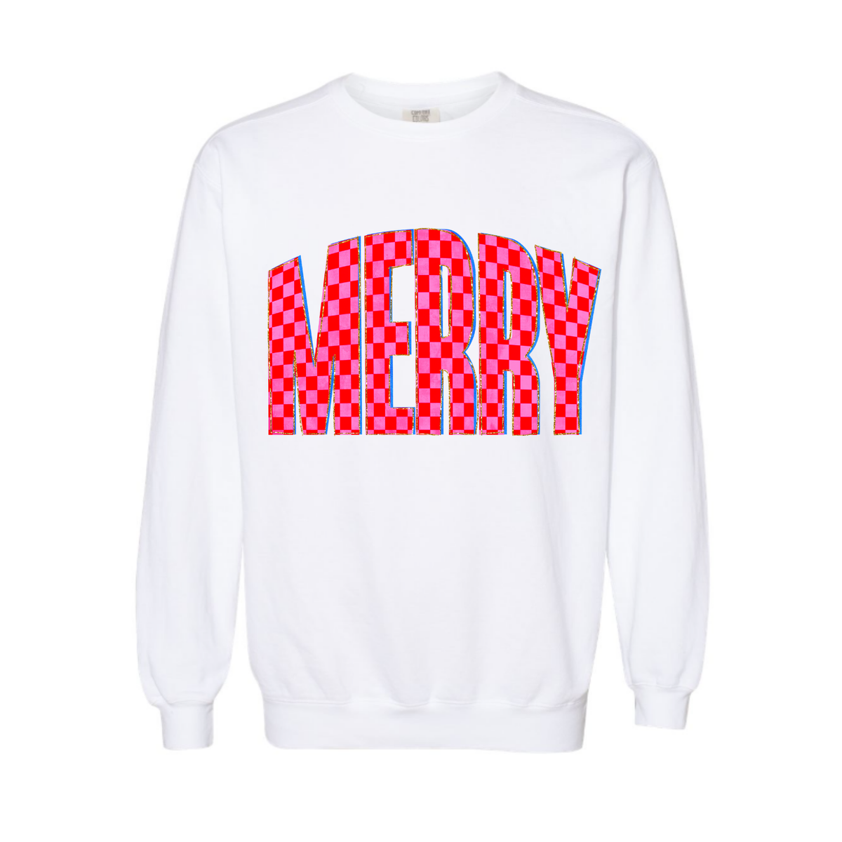 Merry Checker Comfort Colors® Crewneck