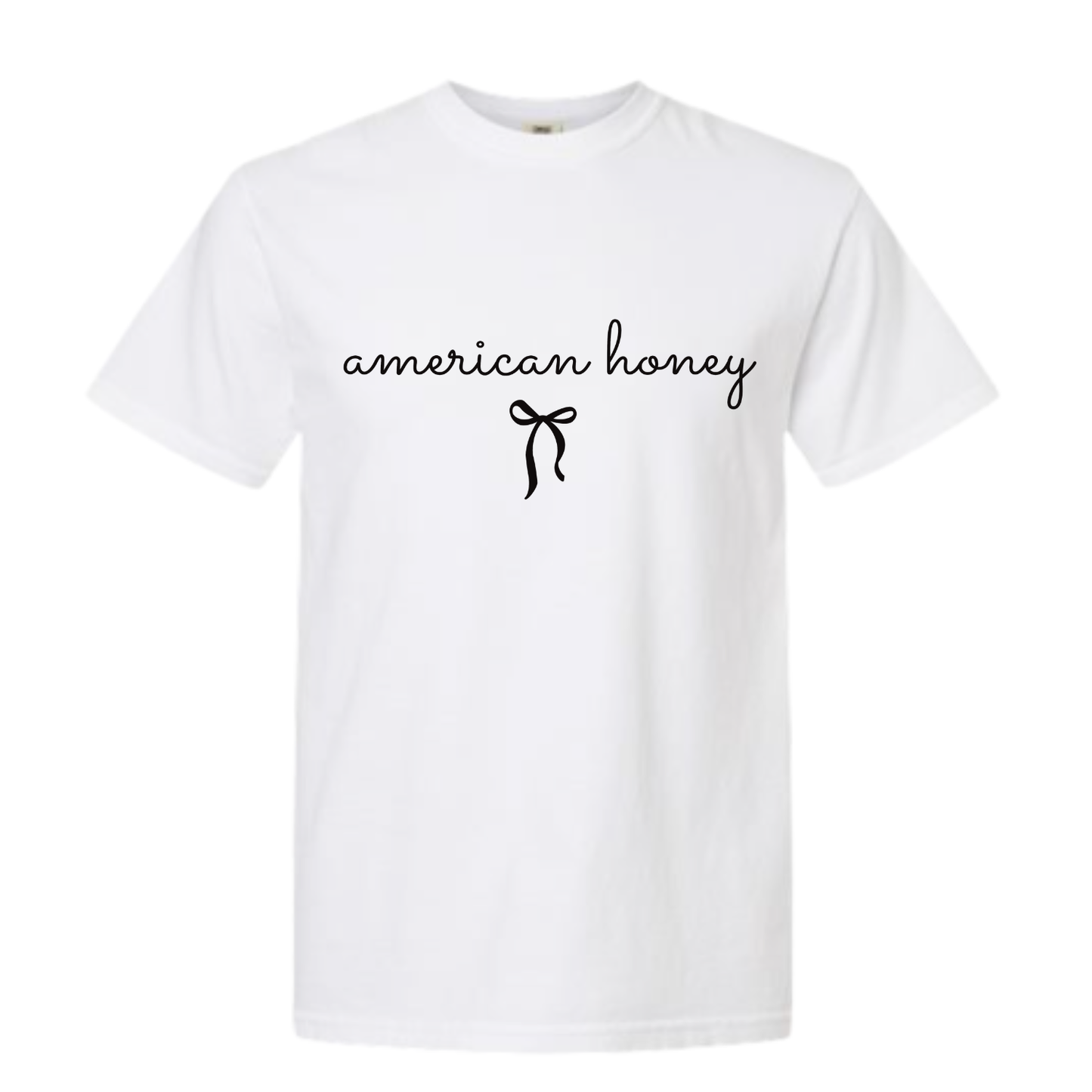 American Honey Minimalist Bow Tee