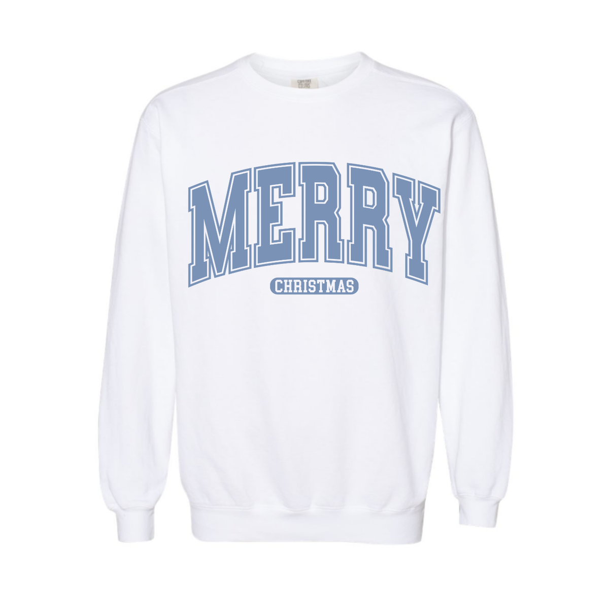 White Merry Comfort Colors® Crewneck
