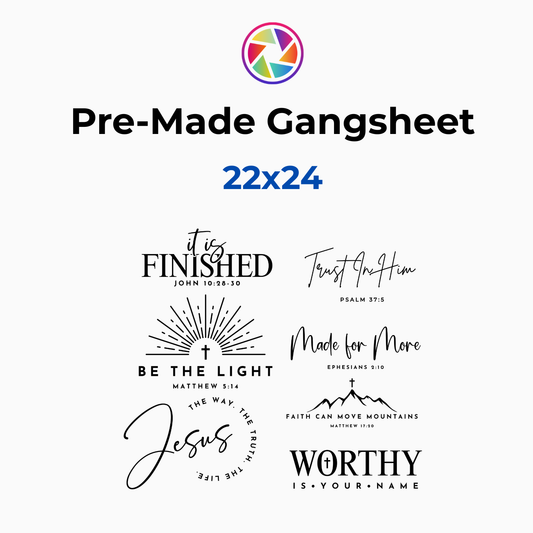 Religious 1 Gangsheet 22x24