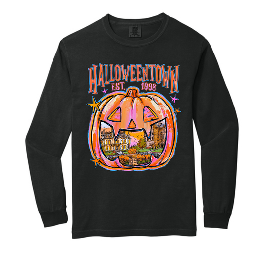 Halloweentown Black Comfort Colors® Longsleeve