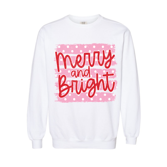 Merry White Comfort Colors® Crewneck
