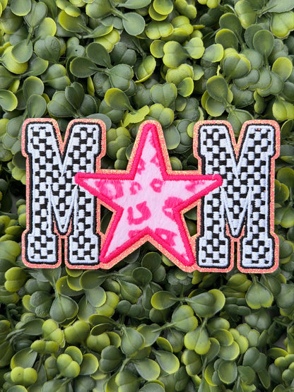 Checkered Mama Star Patch