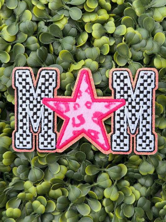 Checkered Mama Star Patch