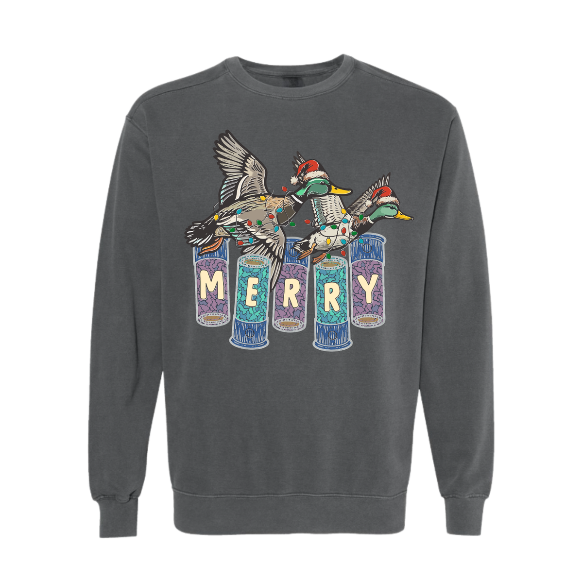 Merry Ducks Grey Comfort Colors® Crewneck