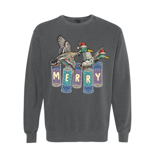 Merry Ducks Grey Comfort Colors® Crewneck