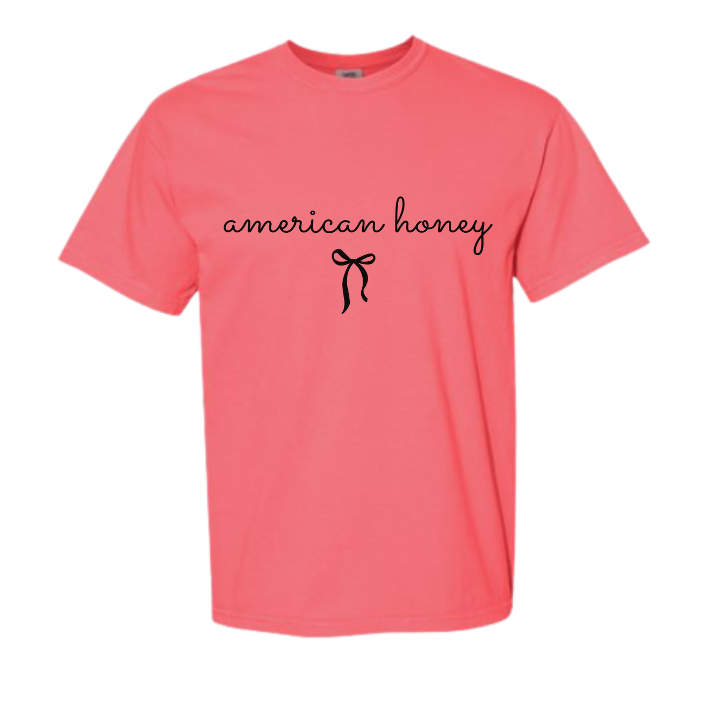 American Honey Script Bow Tee