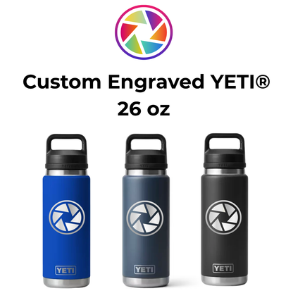 Custom Engraved YETI® 26 oz Water Bottle with Chug Cap