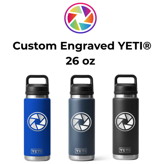 Custom Engraved YETI® 26 oz Water Bottle with Chug Cap