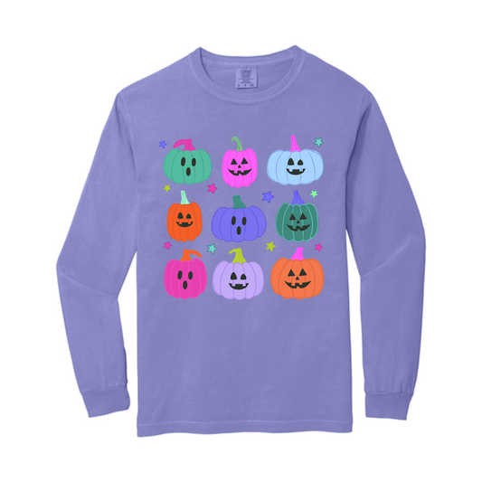 9 Pumpkin Purple Comfort Colors® Longsleeve