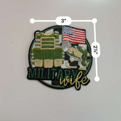 Military Wife Patriotic Patch