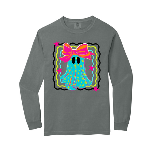 Grey Color Ghost Comfort Colors® Longsleeve