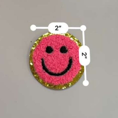 Happy Vibes Teddy Smiley Patch