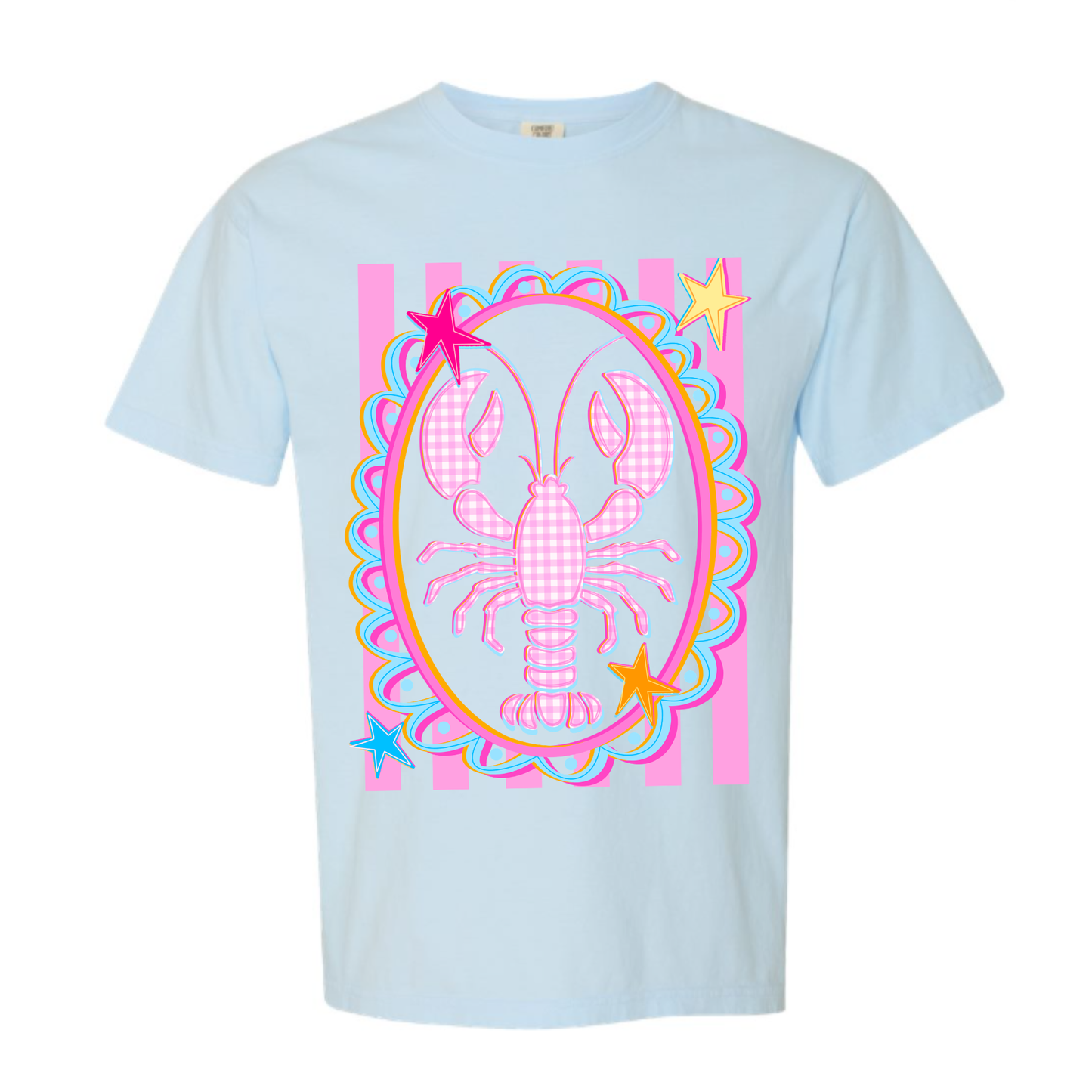Comfort Colors® Pink Lobster Blue Tee