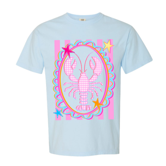 Comfort Colors® Pink Lobster Blue Tee
