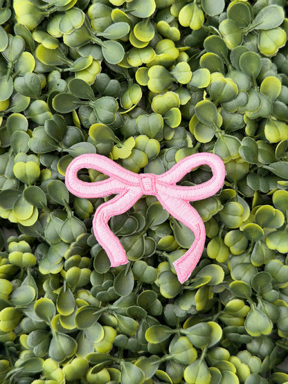 Bubblegum Pink Coquette Bow Patch