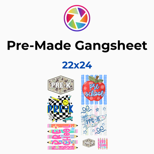 Pre-K DTF Gang Sheet Bundle Vol. 2 - 22x24
