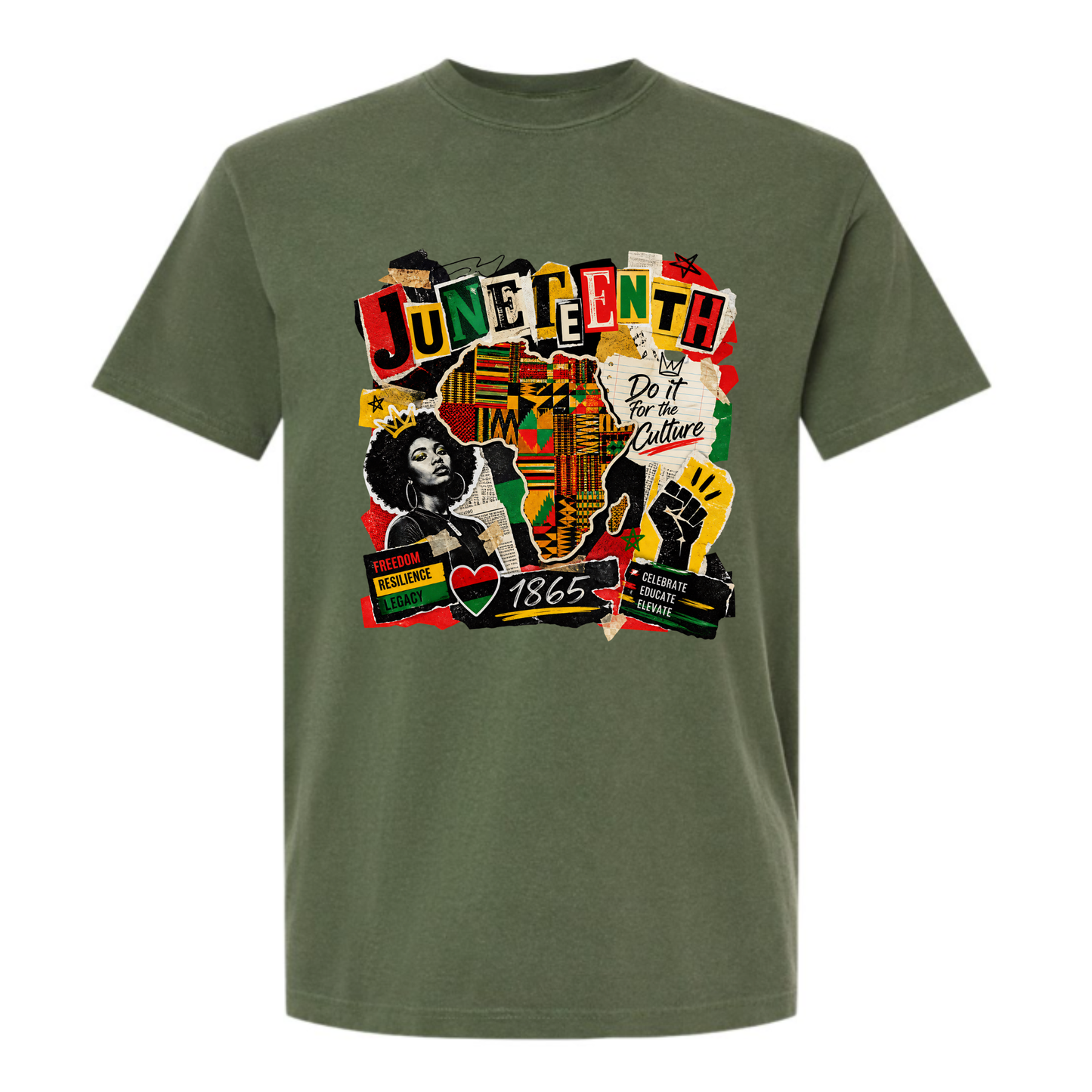 Juneteenth Culture Collage Tee