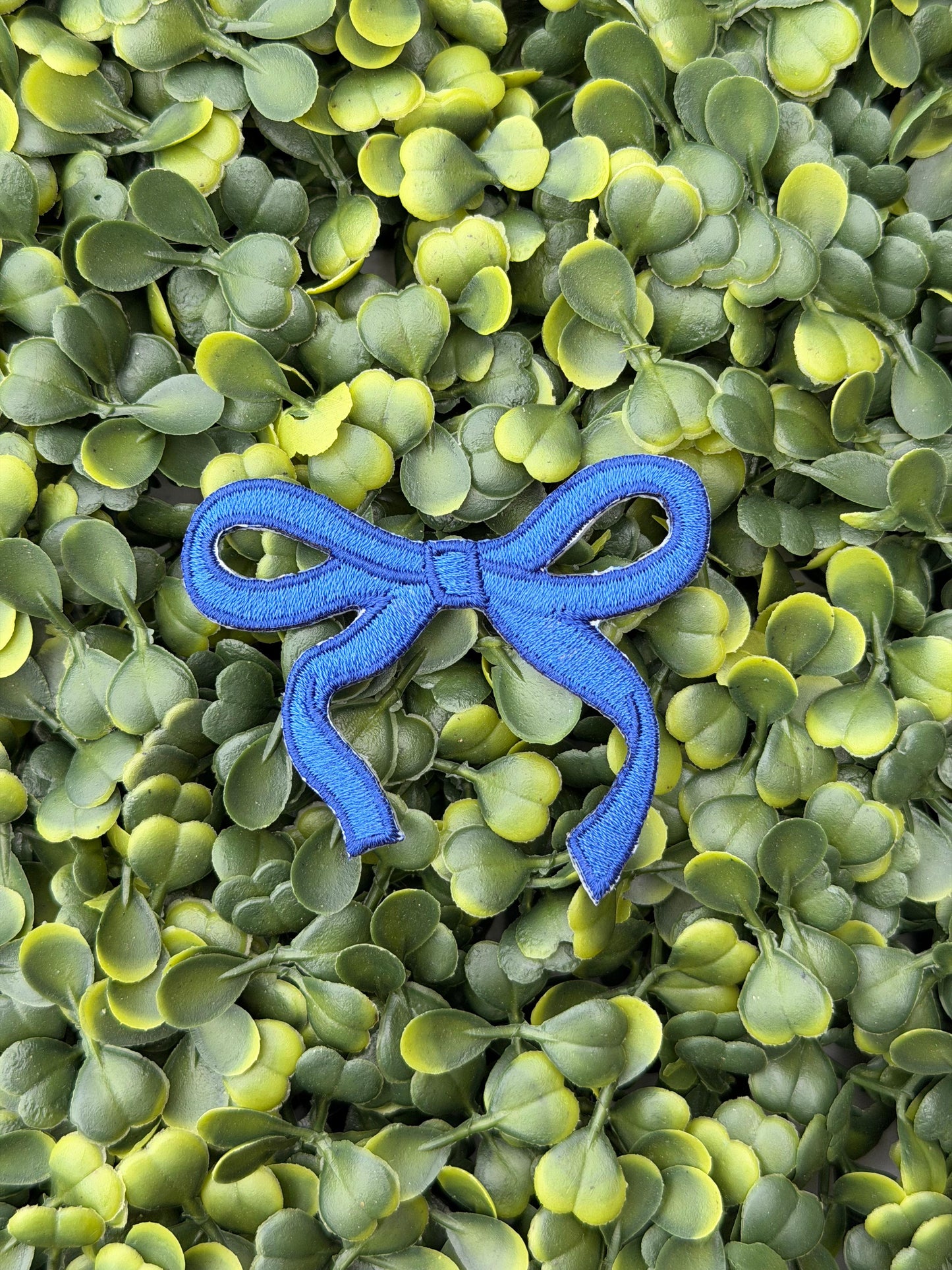 Royal Blue Coquette Bow Patch