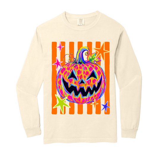 Halloween Stripes Comfort Colors® Longsleeve