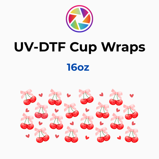 Pinky Cherry Bows Wrap