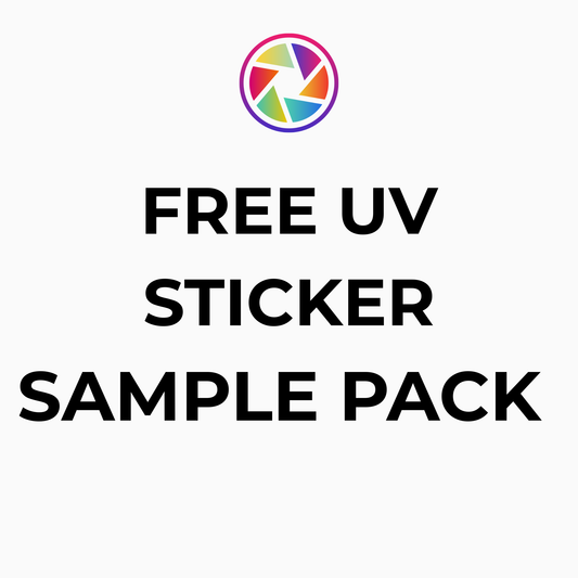 Free UV Sticker Sample Pack