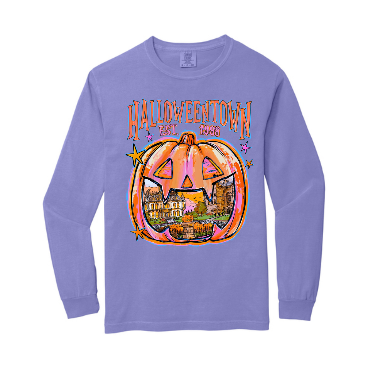 Halloweentown Purple Comfort Colors® Longsleeve