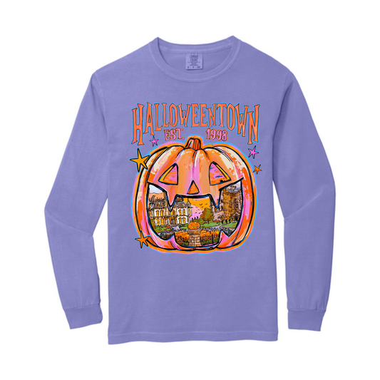 Halloweentown Purple Comfort Colors® Longsleeve