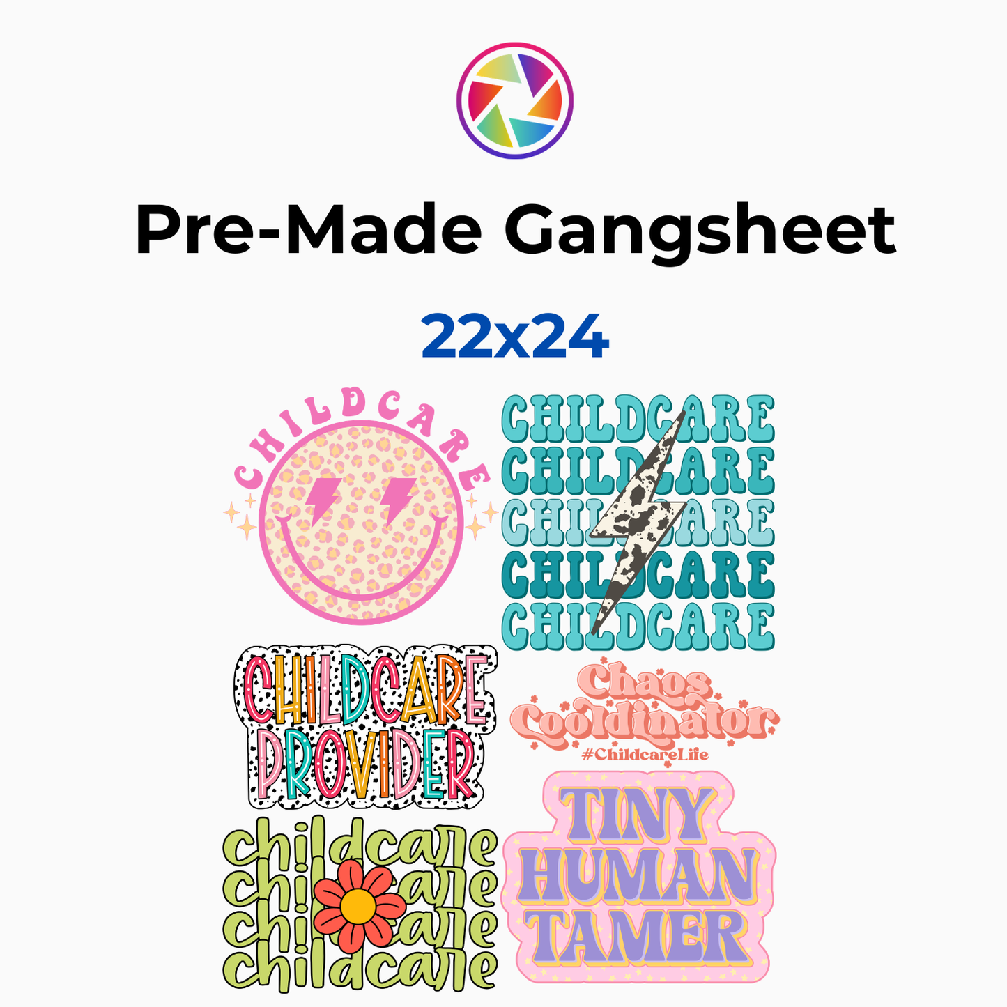 Childcare Gangsheet 22x24