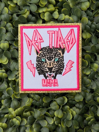 Def Tired Mama Leopard Patch