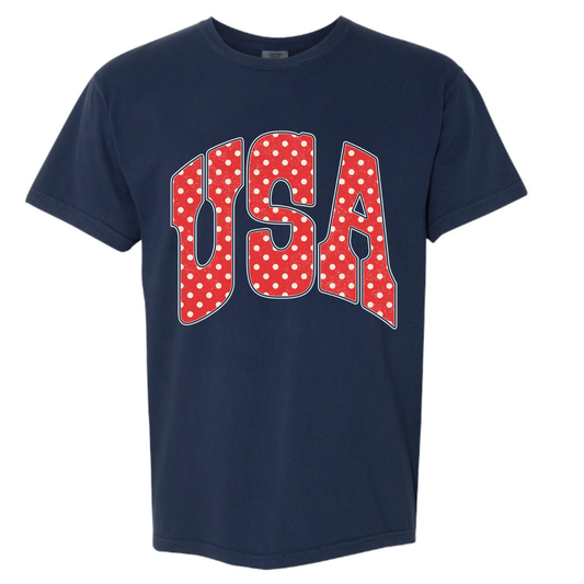 USA Polka Dot Patriotic Tee