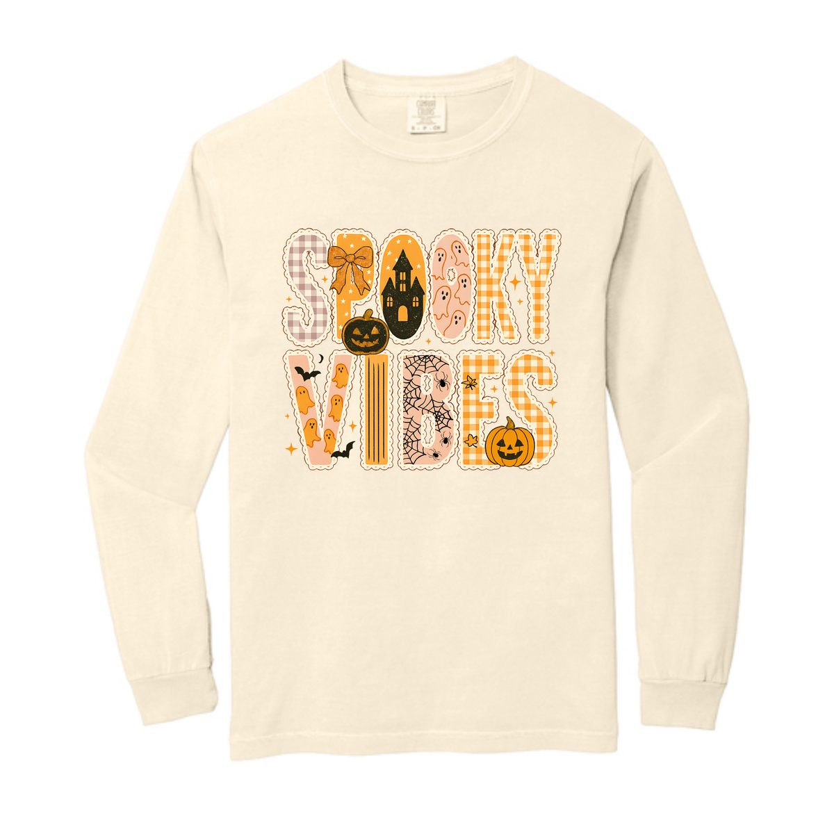 Spooky Vibes Tan  Comfort Colors® Longsleeve