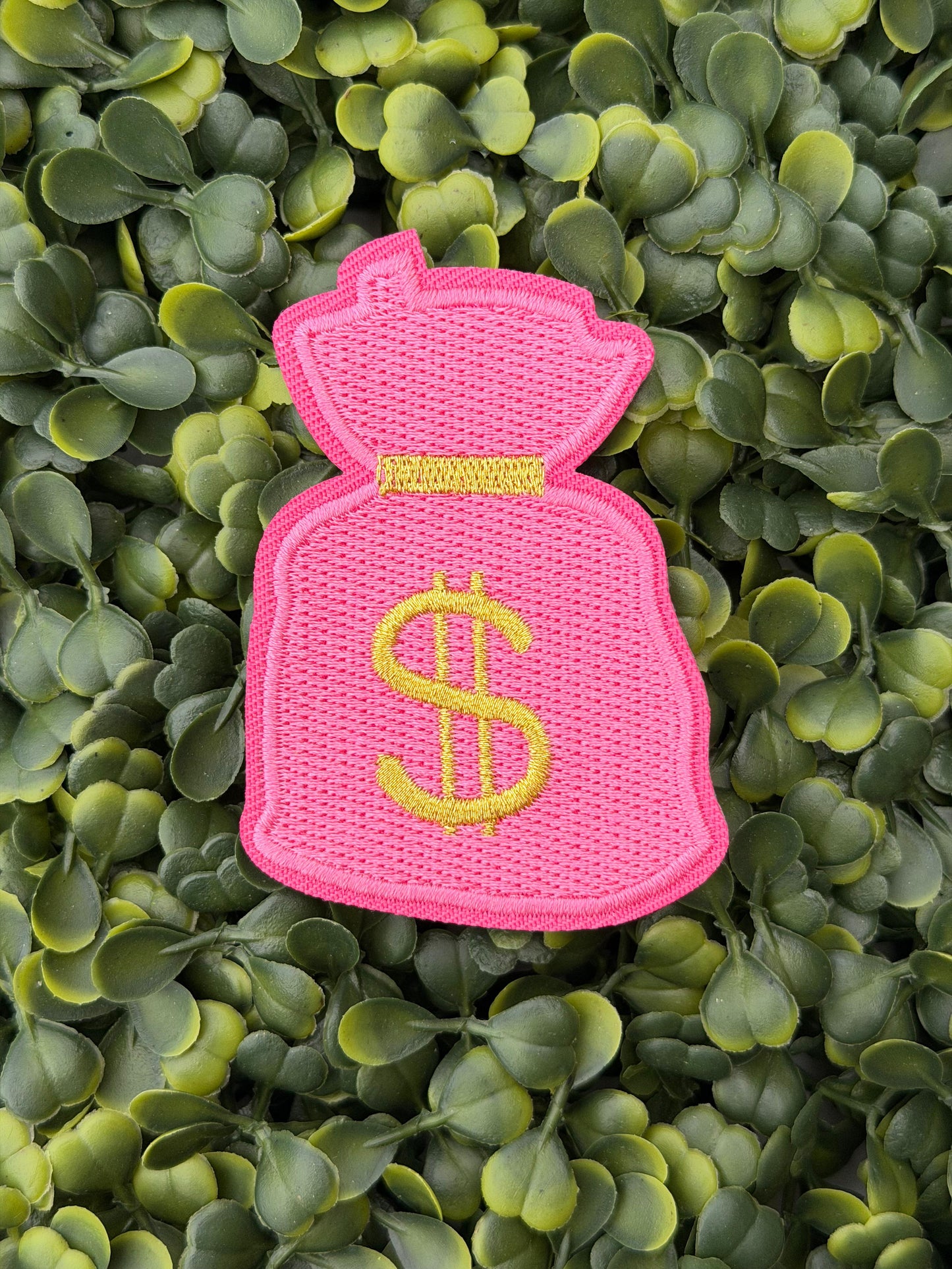Pink Money Bag Patch