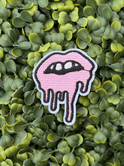 Pink Dripping Lips Patch