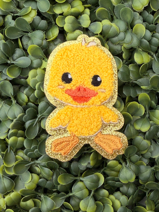 Yellow Chick Chenille Patch